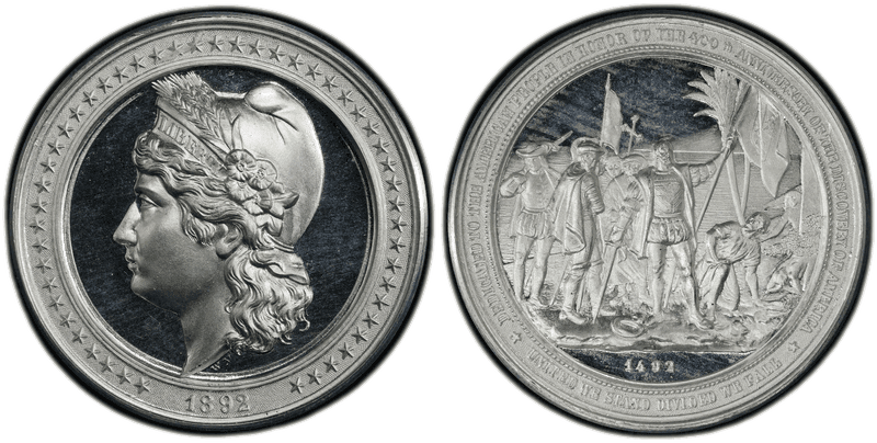 1892 Proof HK-222, Columbian Expo Dollar