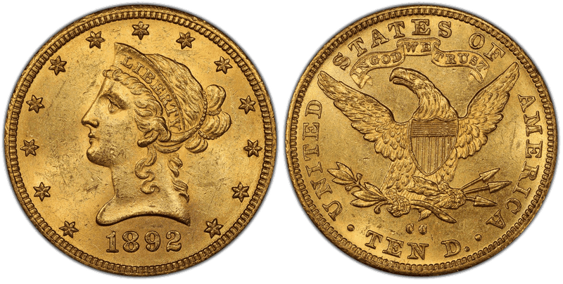 1892 Liberty Head Eagle