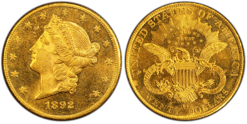 1892 Liberty Head Double Eagle