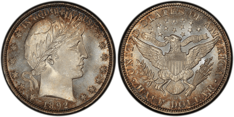 Barber Half Dollars 1892-1915