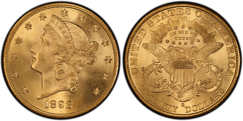 1892 (S) Liberty Head Double Eagle