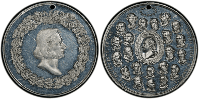 1893 Medal Eglit-34 Aluminum World's Fair Chicago