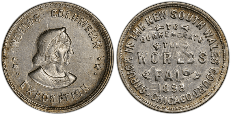 1893 Medal - Eglit-7A New South Wales Court Struck on 1876