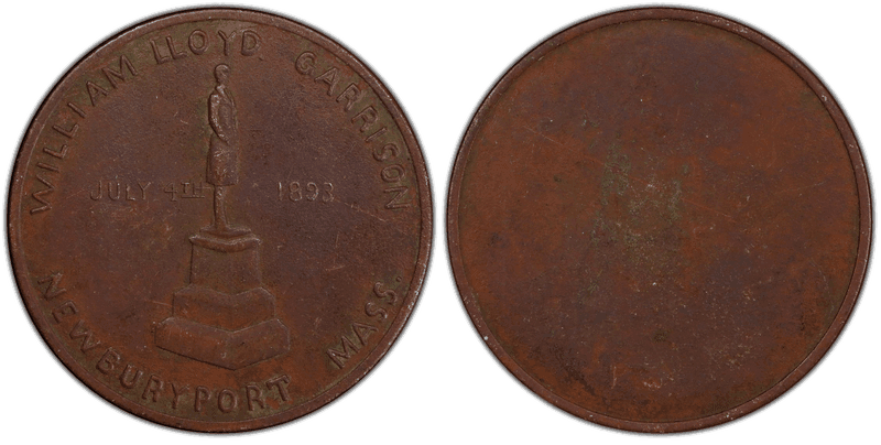 1893 So-Called Dollar HK-764, Var Bronze William Lloyd Garrison Statue