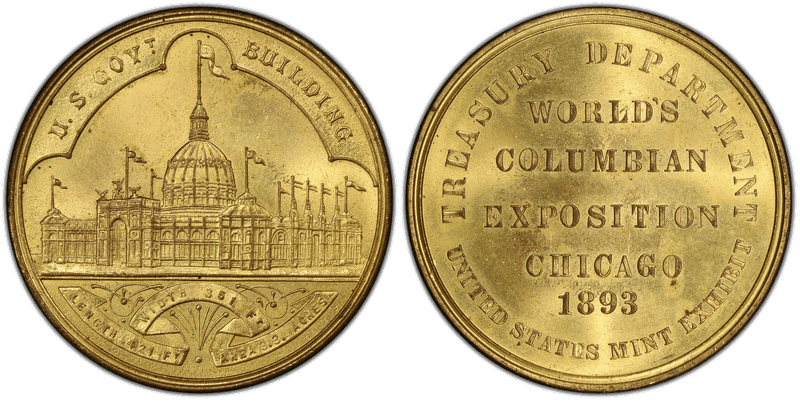 1893 HK-155, T-2-World's Columbian Expo Dollar