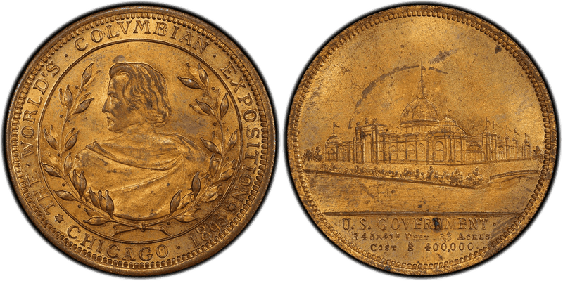 1893 HK-182, World's Columbian Exposition Dollar