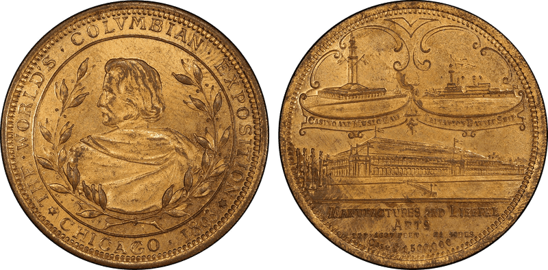 1893 HK-201, World's Columbian Exposition Dollar