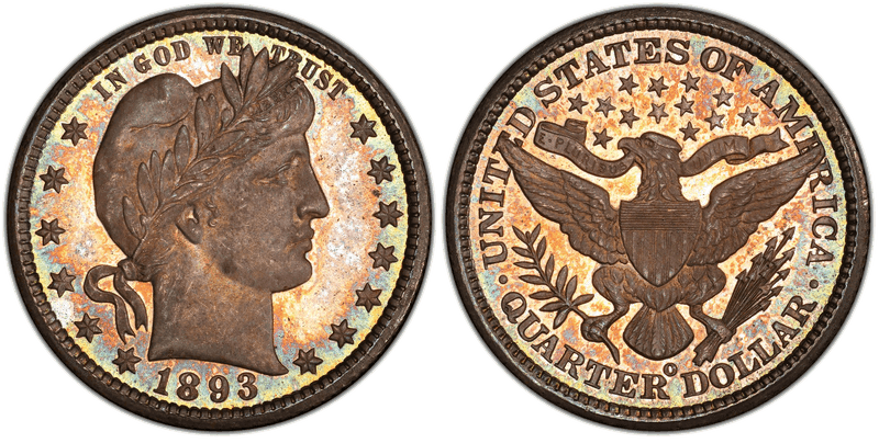 1893 Barber Quarter