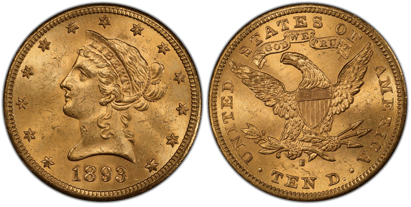 1893 (S) Liberty Head Eagle