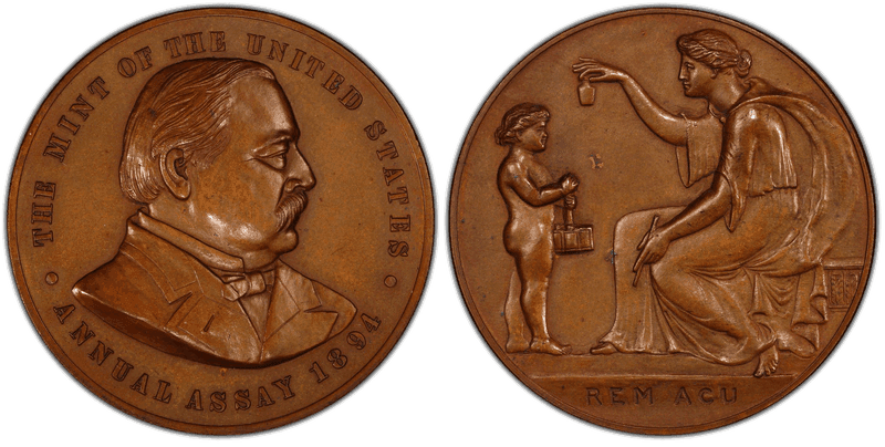 1894 Assay Commission Medal - JK-AC-38, Bronze, Grover Cleveland