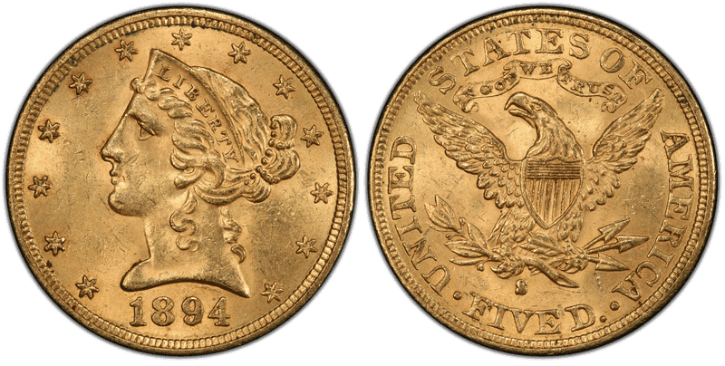 1894 (S) Liberty Head Half Eagle
