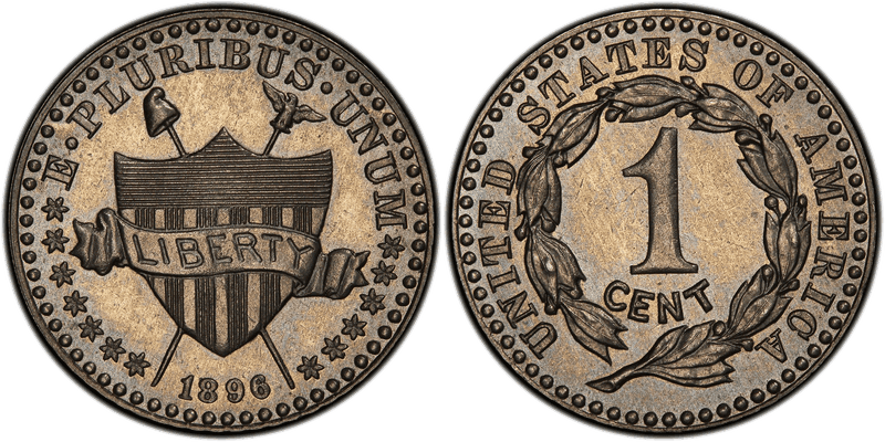 1896 Proof Cent Pattern - J-1767a