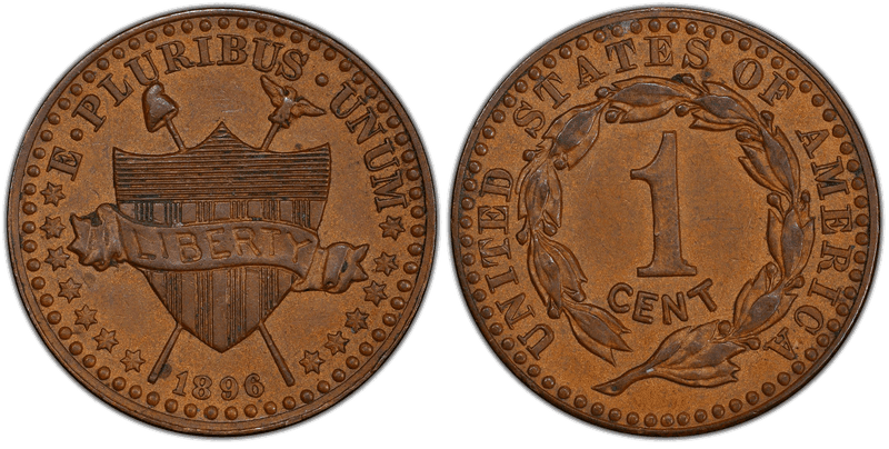 1896 Proof Cent Pattern - J-1768