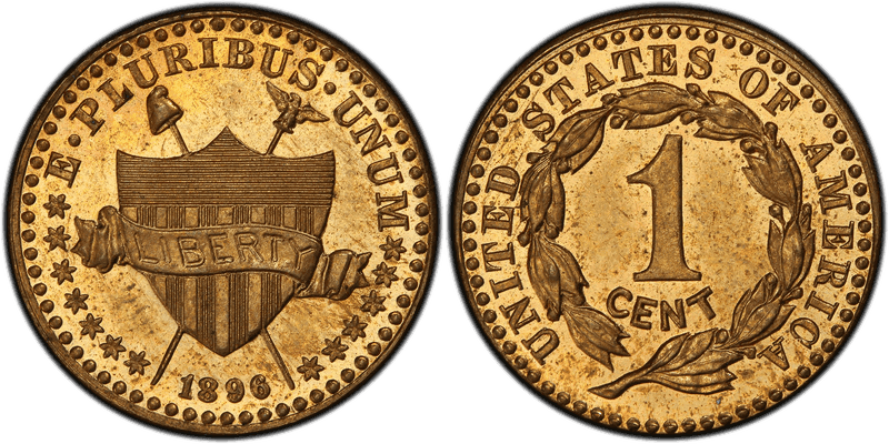 1896 Proof Cent Pattern - J-1768a