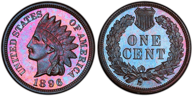 1896 Indian Head Cent Base