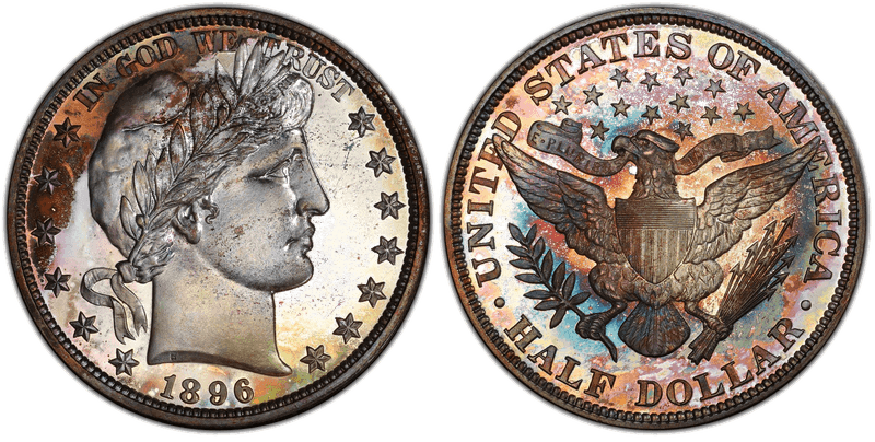 1896 Proof Barber Half Dollar
