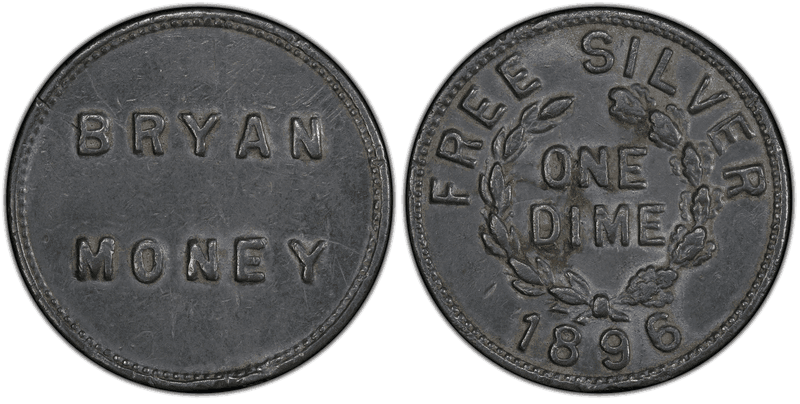 1896 Medal S-326 Bryan Money