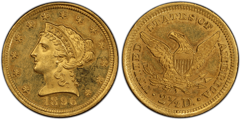 1896 Proof Liberty Head Quarter Eagle