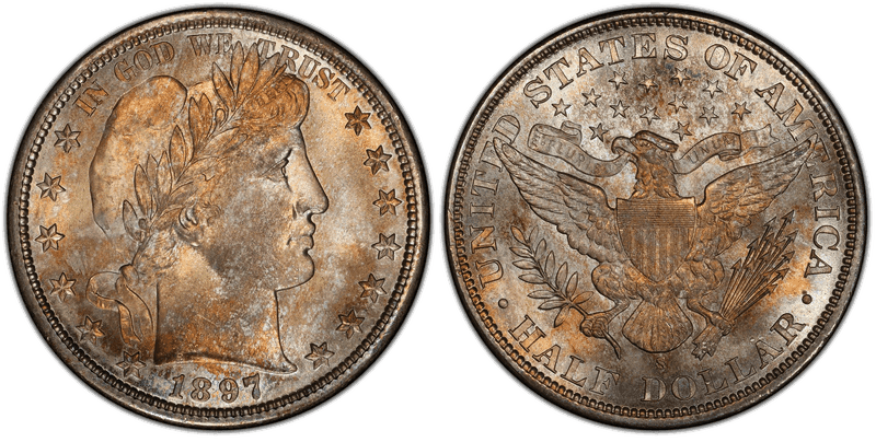 1897 (S) Barber Half Dollar