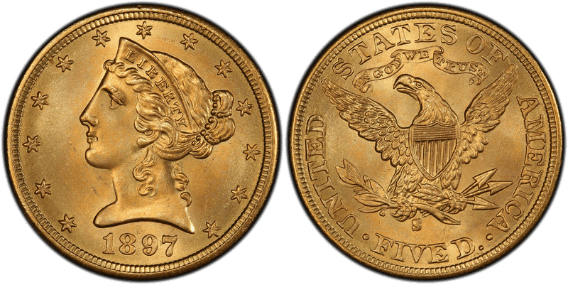 1897 (S) Liberty Head Half Eagle