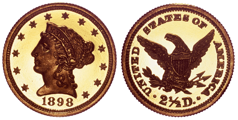1898 Liberty Head Quarter Eagle