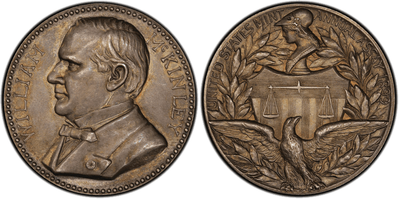 1899 Assay Commission Medal - JK-AC-43, Silver, William McKinley