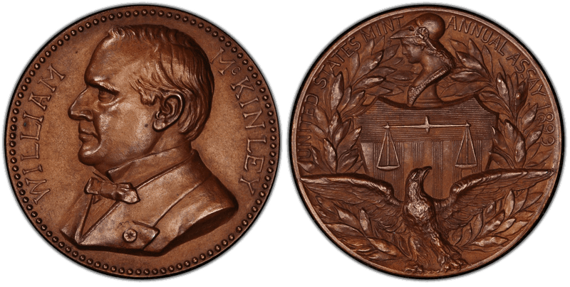 1899 Assay Commission Medal - JK-AC-43, Copper, William McKinley