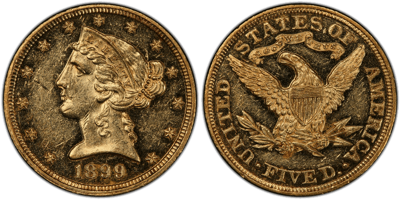 1899 Liberty Head Half Eagle
