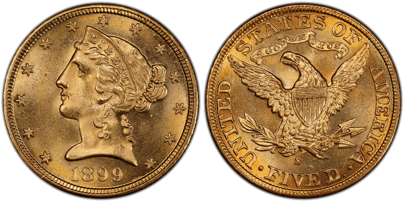 1899 (S) Liberty Head Half Eagle