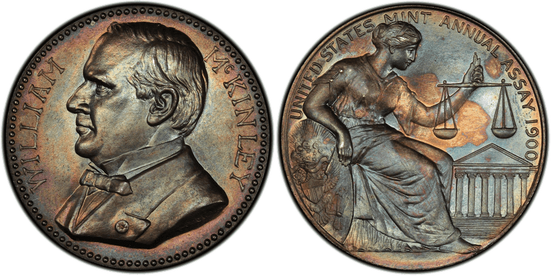 1900 Assay Commission Medal - JK-AC-44, Silver, William McKinley
