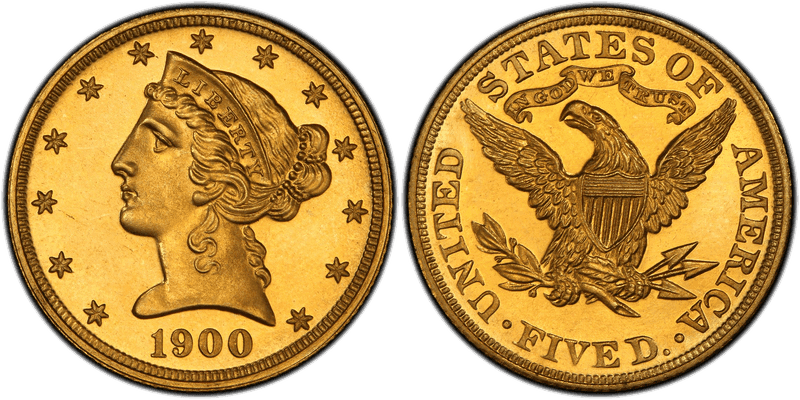 1900 Proof Liberty Head Half Eagle