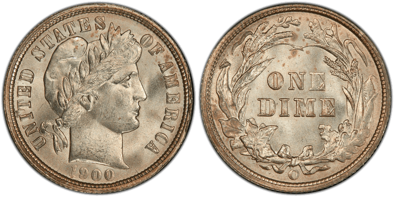 1900 Barber Dime