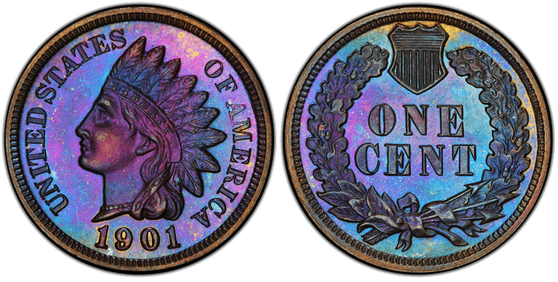 1901 Indian Head Cent Base