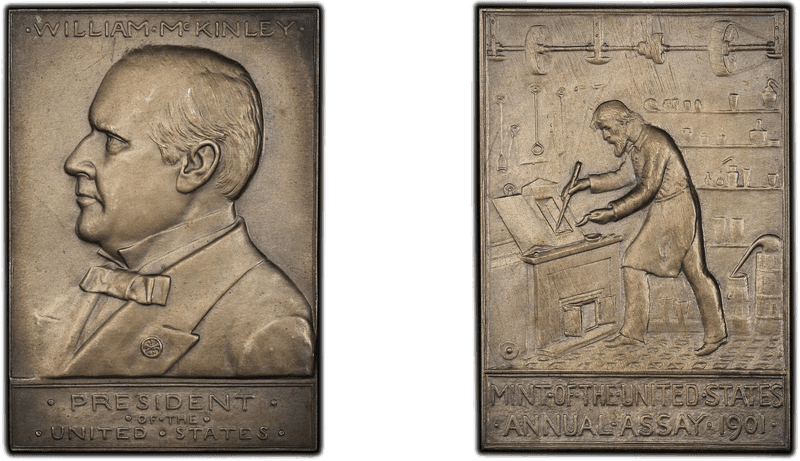 1901 Assay Commission Medal - JK-AC-45, Silver, William McKinley
