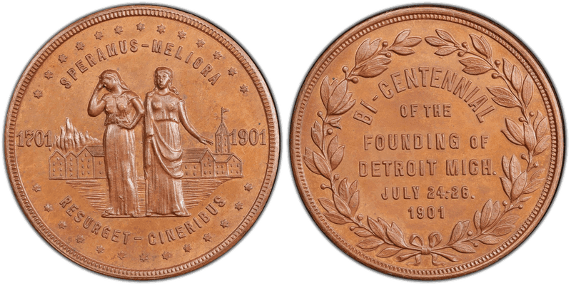 1901 HK-645a, Detroit Bicentennial Dollar