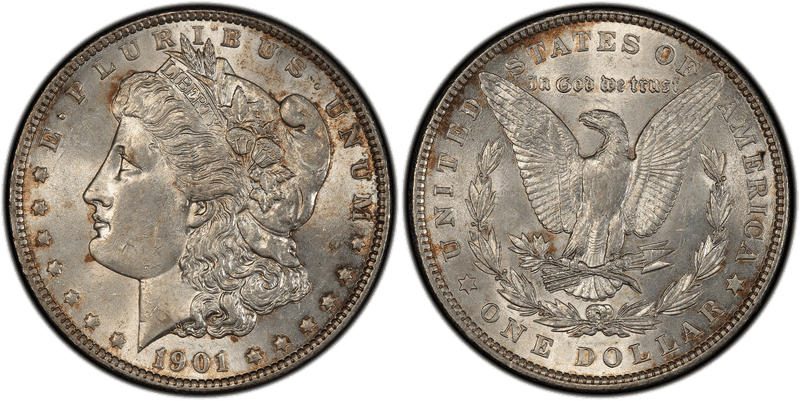 1901 Morgan Dollar - Doubled Die Reverse