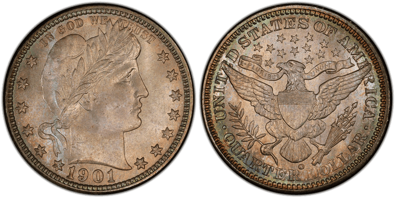 1901 Barber Quarter