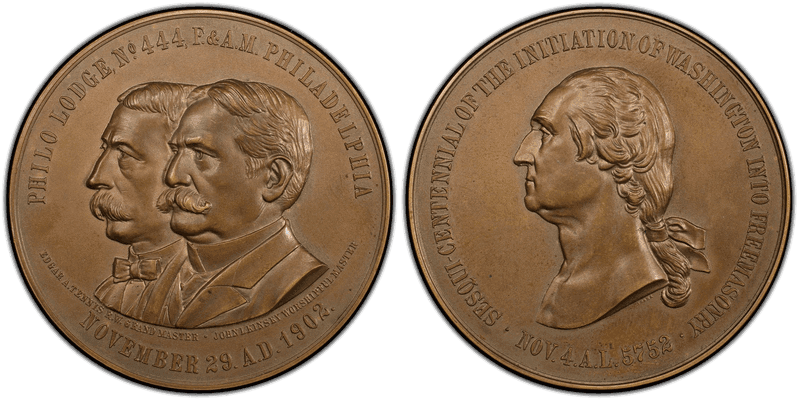 1902 Bronze Medal Baker-PA-297, Philo Lodge 444