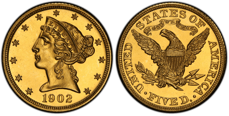 1902 Proof Liberty Head Half Eagle
