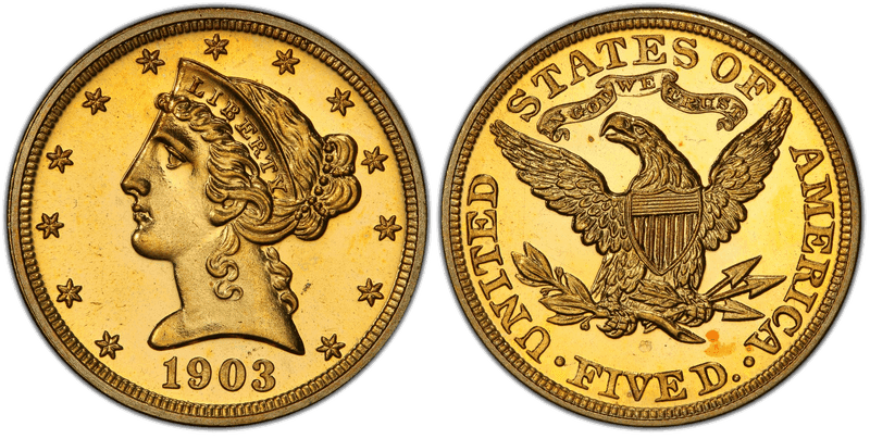 1903 Liberty Head Half Eagle