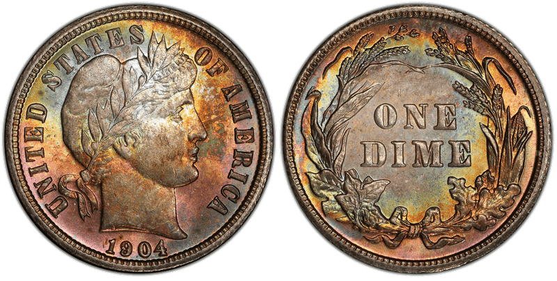 1904 Barber Dime
