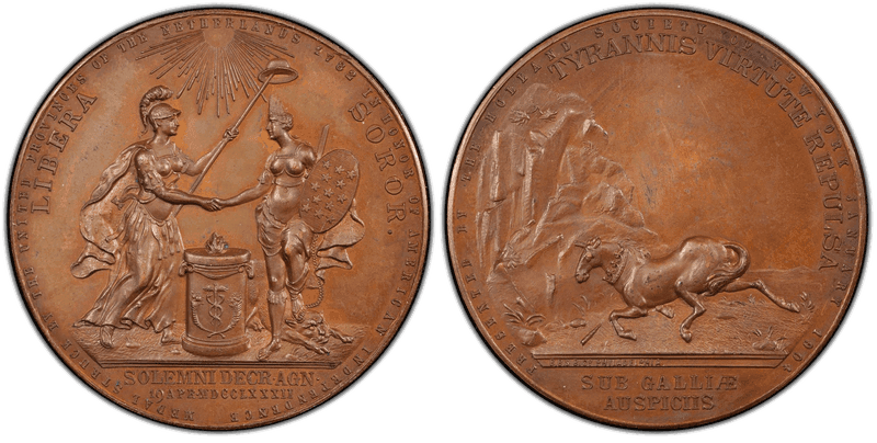 1904 Bronze Medal Betts-603, Holland Receives Adams Replica