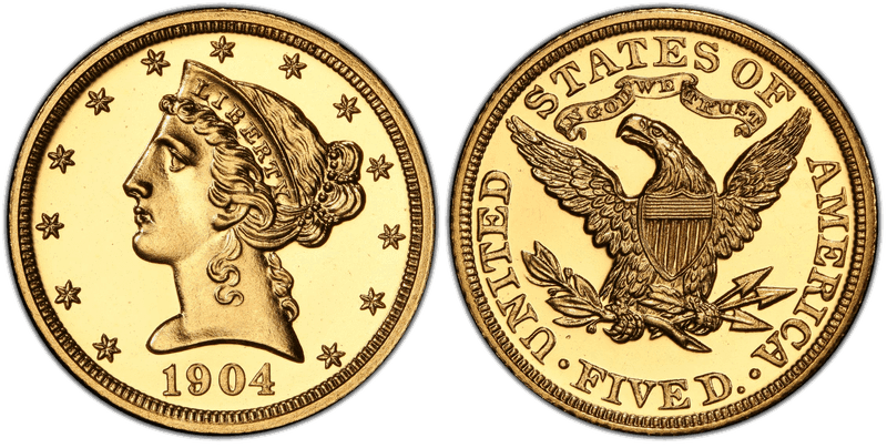 1904 Liberty Head Half Eagle
