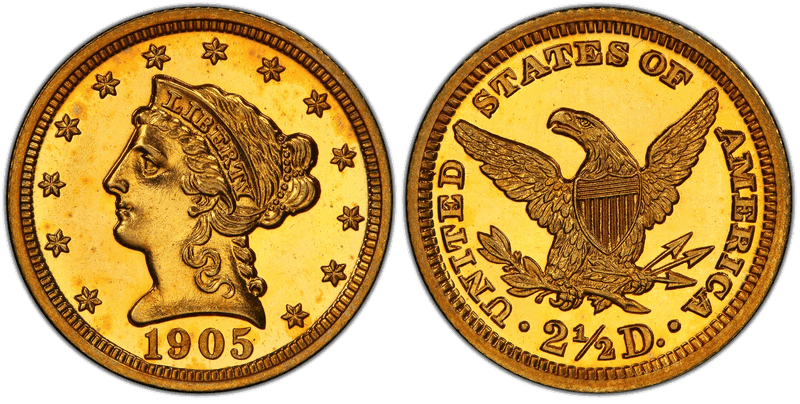 1905 Proof Liberty Head Quarter Eagle