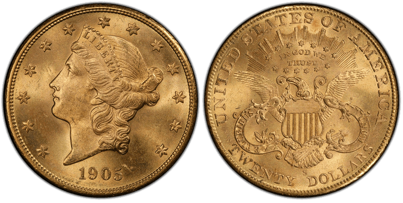 1905 (S) Liberty Head Double Eagle