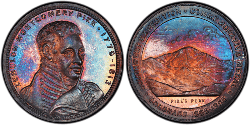 1906 So-Called Dollar HK-336, Pike's Peak Cent. Silver