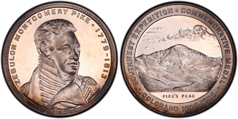 1906 Proof HK-335, Pike's Peak Dollar