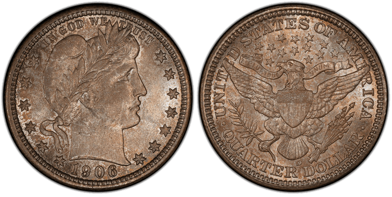 1906 Barber Quarter
