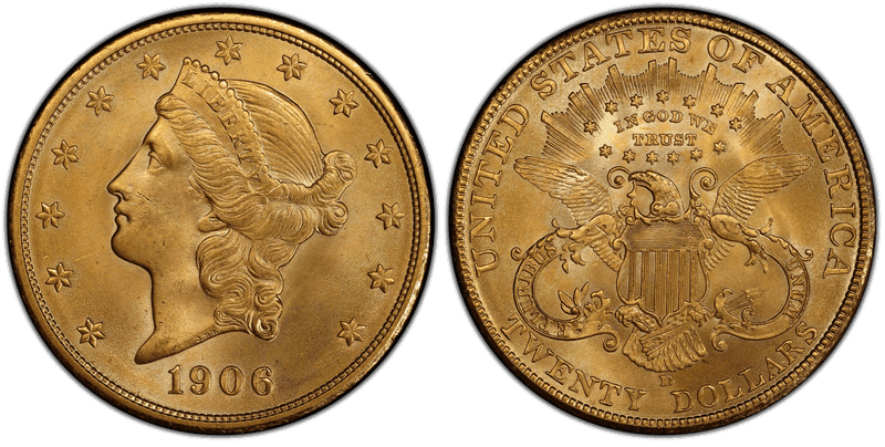 1906 (D) Liberty Head Double Eagle