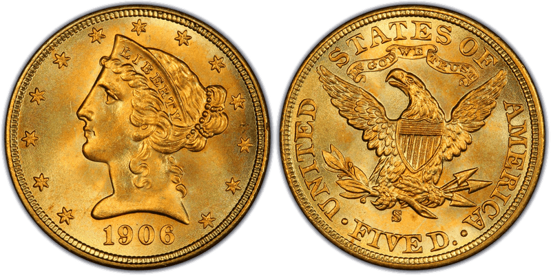 1906 (S) Liberty Head Half Eagle